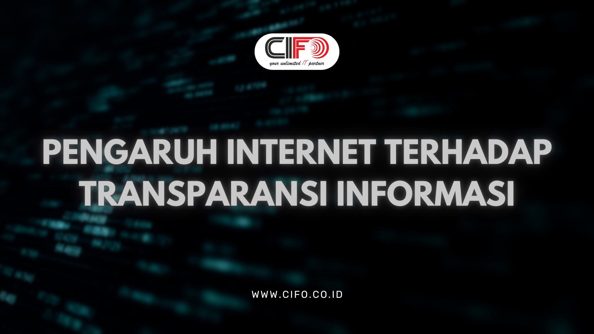 Pengaruh Internet Terhadap Transparasi Informasi