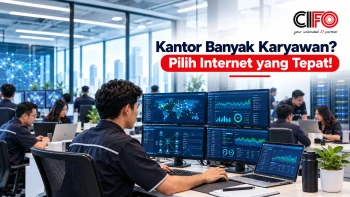 Internet kantor untuk banyak karyawan dengan koneksi stabil