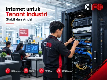 Internet untuk tenant industri dengan jaringan fiber optic CIFO