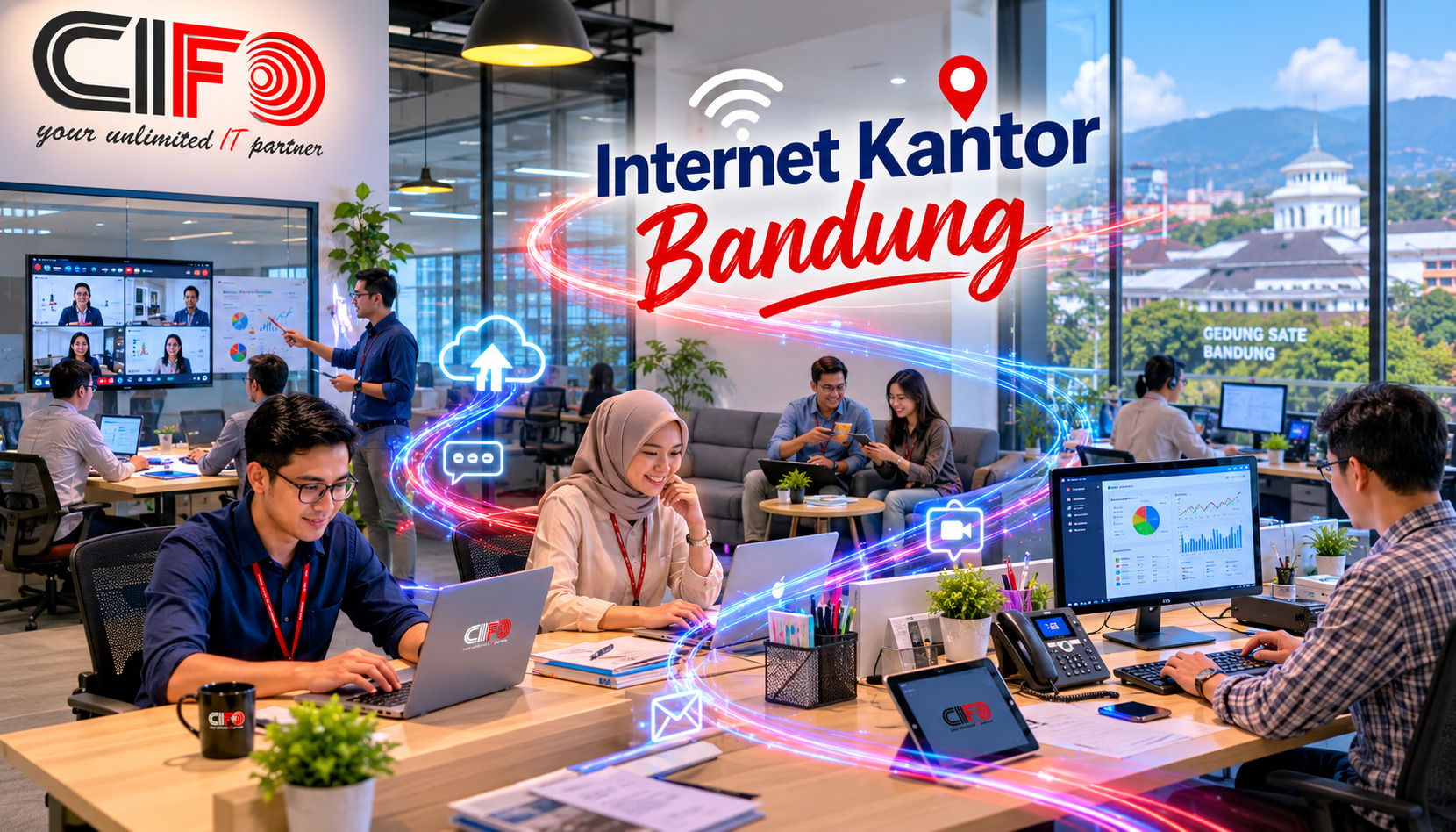 Internet kantor Bandung menggunakan layanan bisnis CIFO
