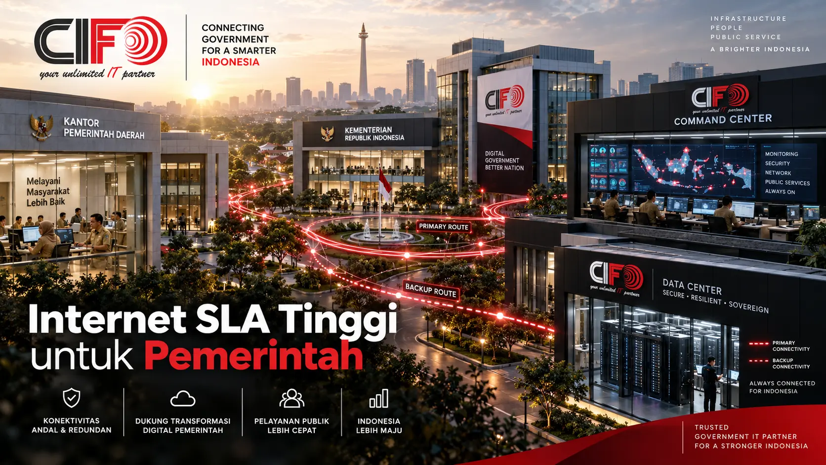 Internet SLA Tinggi untuk Pemerintah
