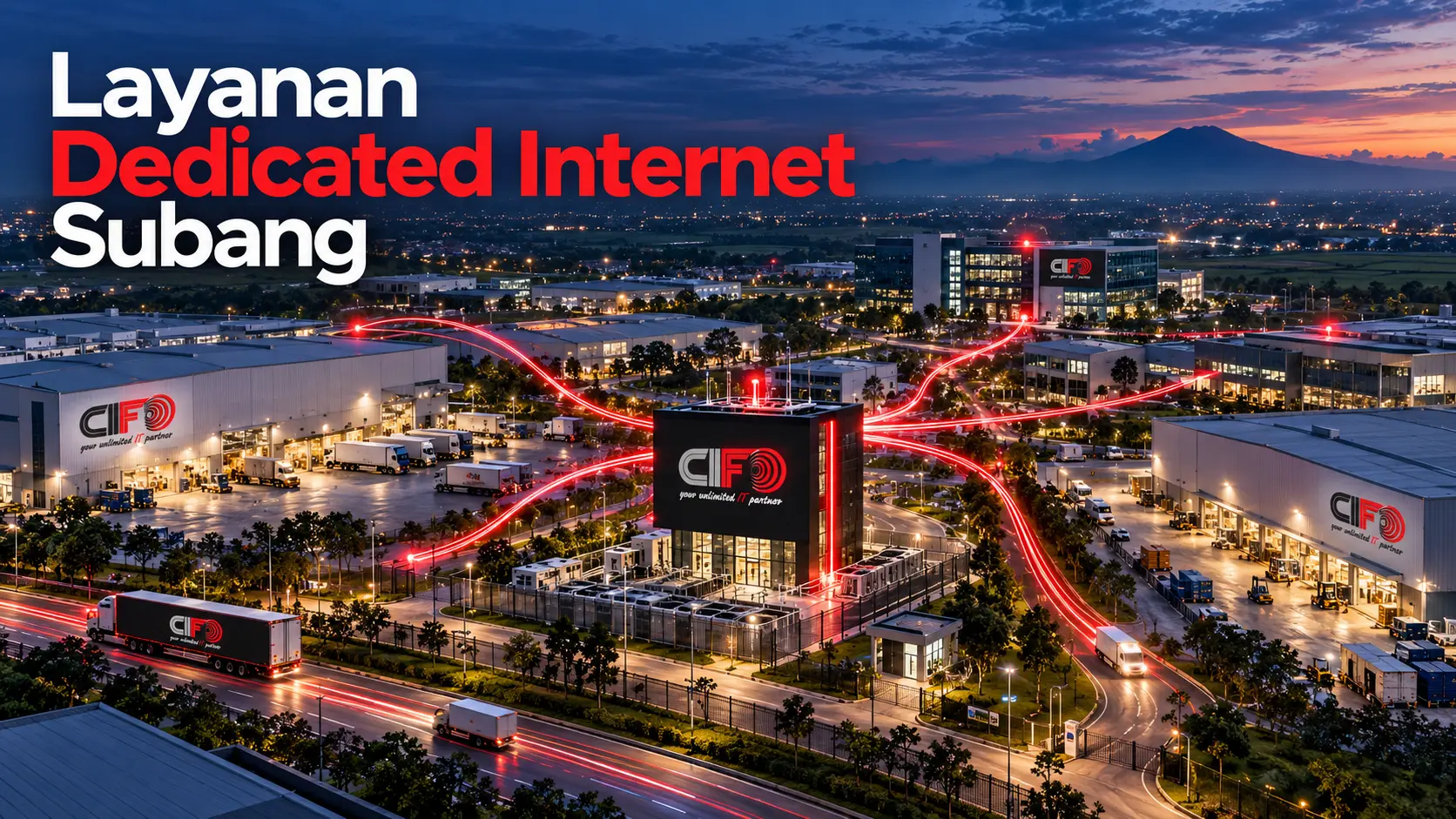 Layanan Dedicated Internet Subang berbasis fiber optic CIFO untuk perusahaan dan industri.