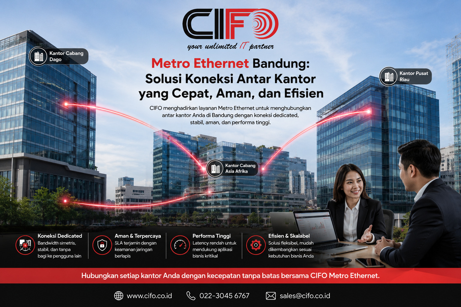 Metro Ethernet Bandung untuk koneksi antar kantor perusahaan