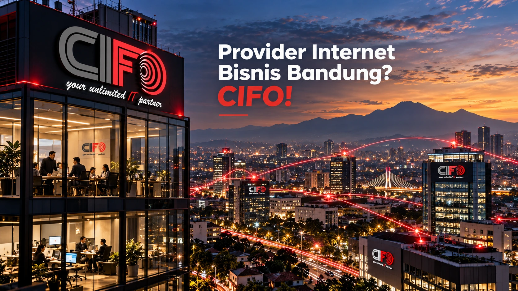 Provider internet bisnis Bandung CIFO untuk kebutuhan perusahaan.